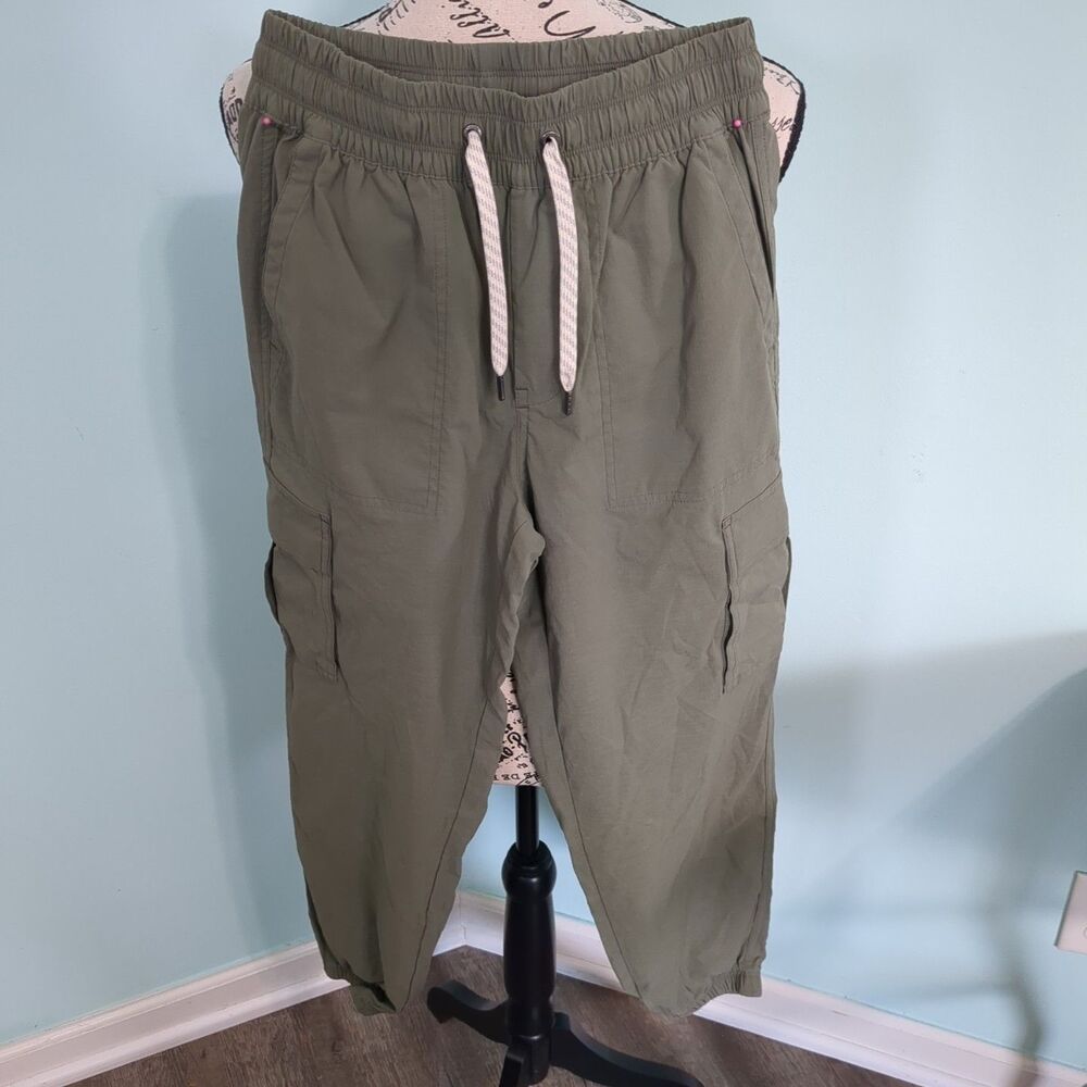 Vuori Scout Jogger Cargo Olive Green Women's Athletic Workout Gym Hiking VW494 x